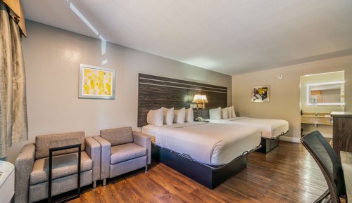 Standard Room, 2 Queen Beds, Non Smoking, Refrigerator & Microwave