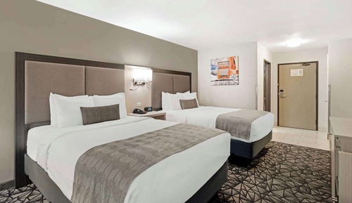Standard Room, 2 Queen Beds, Non Smoking, Refrigerator & Microwave