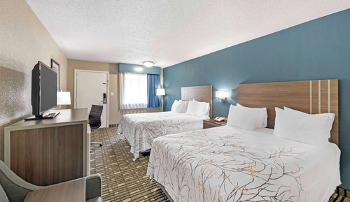 Standard Room, 2 Queen Beds, Non Smoking, Refrigerator & Microwave (Shower Only;Pet Friendly)