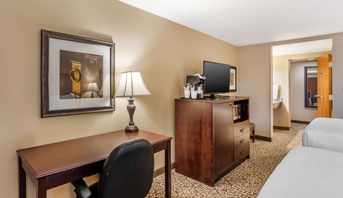 Standard Room, 2 Queen Beds, Non Smoking, Refrigerator & Microwave