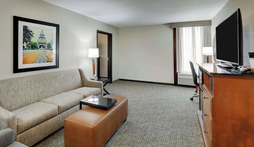 Suite, 1 King Bed with Sofa bed, Refrigerator & Microwave (Upper Floor, 2 Rooms, Sofabed)