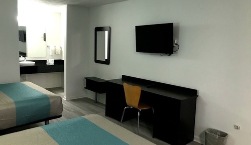 Deluxe Room, 2 Queen Beds, Smoking, Refrigerator & Microwave