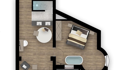 Studio-Suite with Mountain View and Balcony