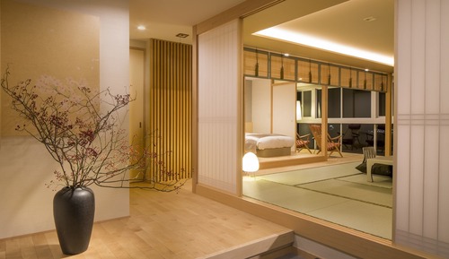 Sakura Special Room, Twin Room + 12 tatami mats, Ocean View