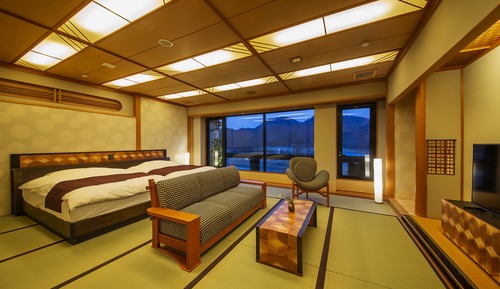 Suite Rakuga (with Open-Air Bath, Onsen Pass Included) Non-smoking