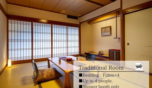 Traditional Room (Japanese Style Room, Halfboard, Onsen Pass Included) 