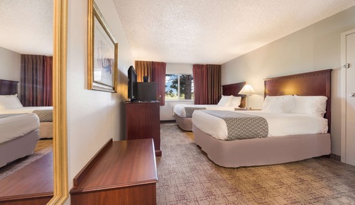 Standard Room, 2 Double Beds, Non Smoking, Refrigerator & Microwave