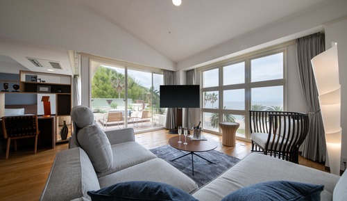 Suite Room, 2 Double Beds, Hot Tub, Non Smoking, Ocean View (A-type)