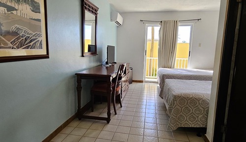 Deluxe Double Room, 2 Double Beds, Balcony, Garden View
