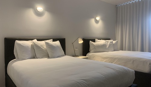 Standard Room, 2 Double Beds, Sea View