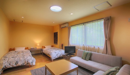 Twin Room with Sofa Bed, Shared Bathroom