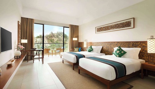Room, 2 Twin Beds, Sea View