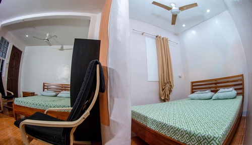 Economy Quadruple Room, 2 Queen Beds, Pool Access, Poolside