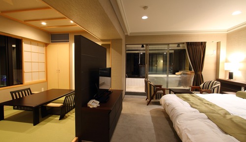 Japanese Western-style room with semi-open-air bath "Hoshizora no Uta", Non Smoking