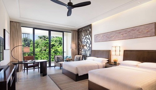 Deluxe Room, 2 Double Beds, Ocean View