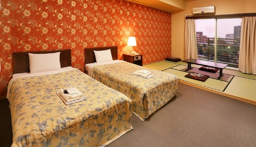 Japanese-Western Room, Semi-Double Bed (For 2 People), Non-Smoking