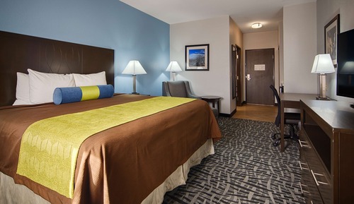Standard Room, 1 King Bed, Non Smoking, Refrigerator & Microwave