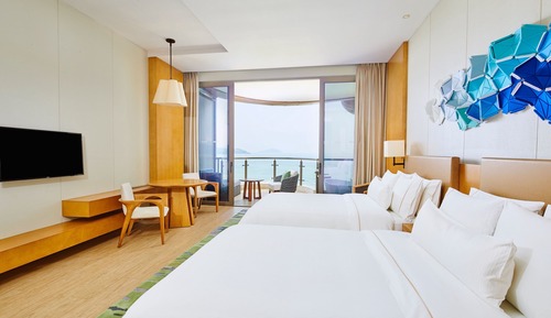 Room, 2 Double Beds, Ocean View