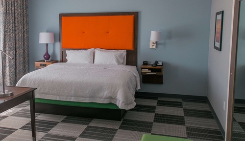 Studio, 1 King Bed, Non Smoking, Refrigerator & Microwave (w/ wetbar)