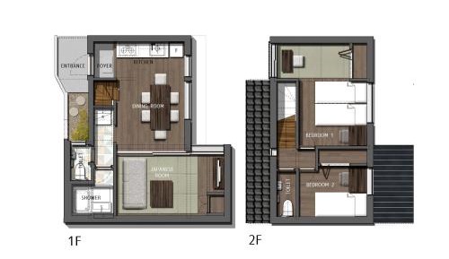 Two-Bedroom Townhouse East