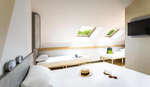 Family Room with One Double Bed and Two Single Beds