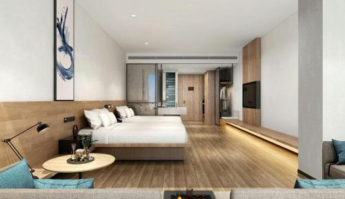 Superior Double Room with Two Double Beds and City View