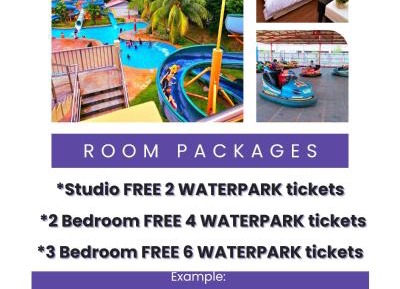 Three-Bedroom Superior Apartment (Free 6 Waterpark Ticket with Full Waterpark View)