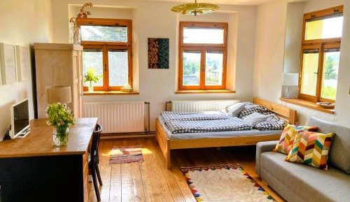One-Bedroom Apartment with Garden View