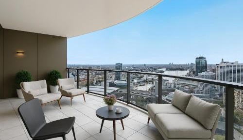 Three-Bedroom Apartment with Harbor View