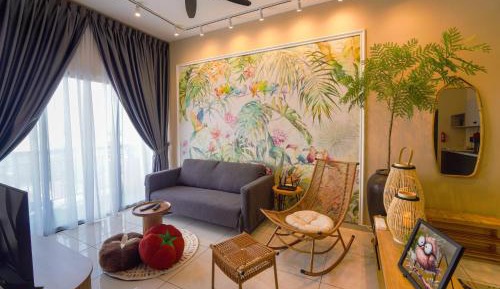 Three-Bedroom Premium Apartment with Balcony