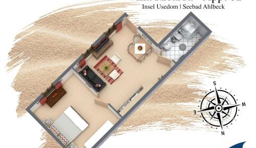 One-Bedroom Apartment with Shower