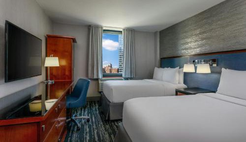 Double Room with Two Double Beds and View