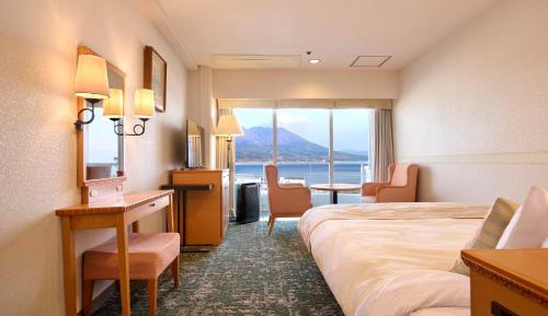Double Room with Sakurajima View - Non-Smoking 