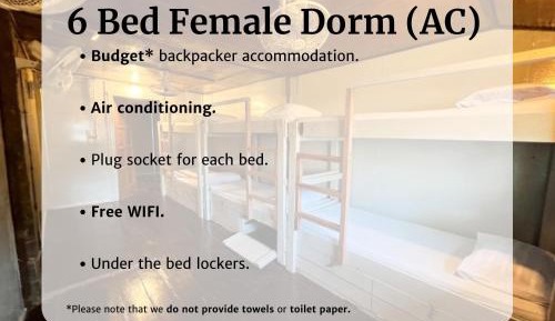 Bunk Bed in Female Dormitory Room  