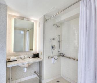 King Room with Roll-in Shower - Mobility and Hearing Accessible