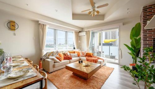 Three-Bedroom Premium Apartment with Balcony