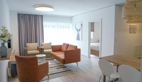 One-Bedroom Apartment with Balcony and Mountain View  