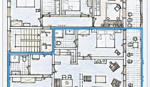 Two-Bedroom Apartment with Shower 