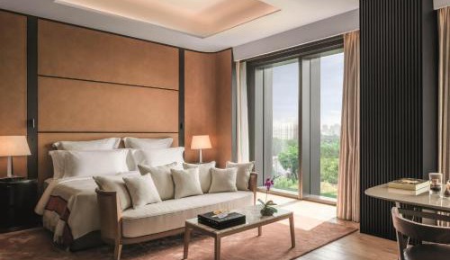 Premium Room with One King Bed Liangma River View (Free Mini-bar soft drinks & beers + 1.9 mi pick-up or drop-off service + Berluti shoe shinning & pressing service)