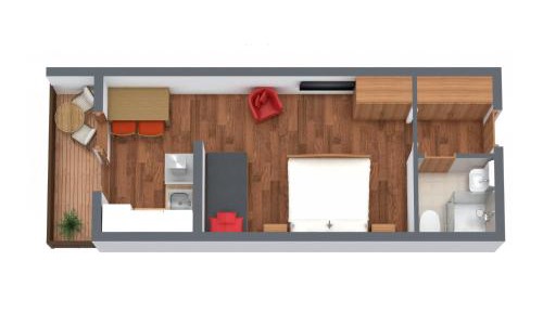 Apartment with Mountain View
