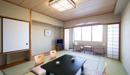 Japanese Style Classic Room with Four Futon Beds and Ocean/Sea View