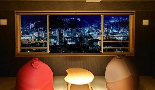 Twin Room with Tatami Area with View