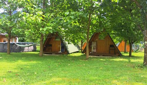 Wooden Tent with Shared Bathroom