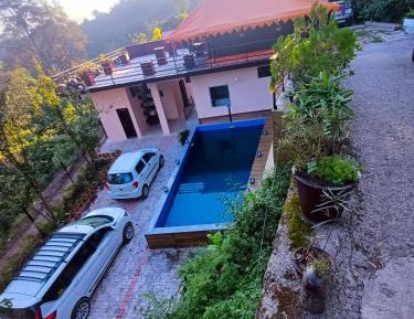 Family Room with Mountain View