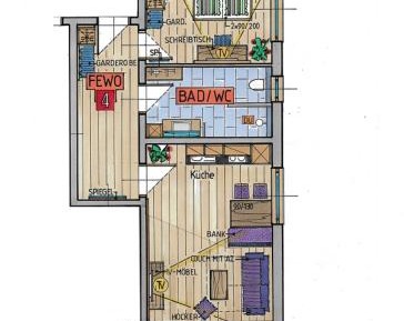 Apartment with Mountain View