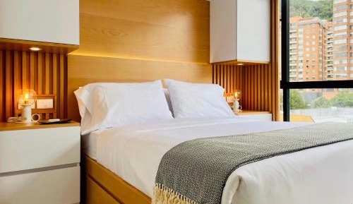 Deluxe One-Bedroom Apartment with City View