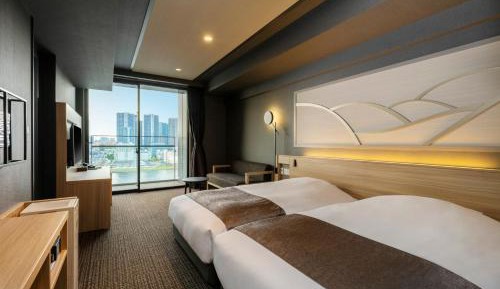 Premium Hollywood Twin Room with View Bath - High Floor - Non-Smoking (2 people)