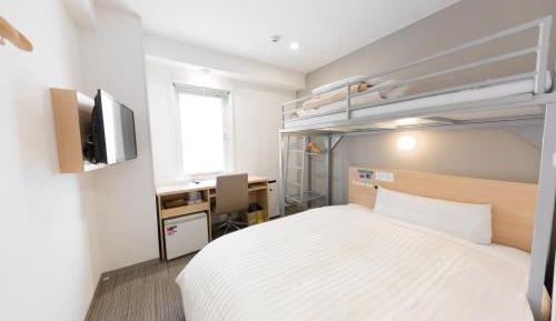 Room with Double Bed and Bunk Bed