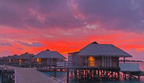 Sunset Laamu Water Villa