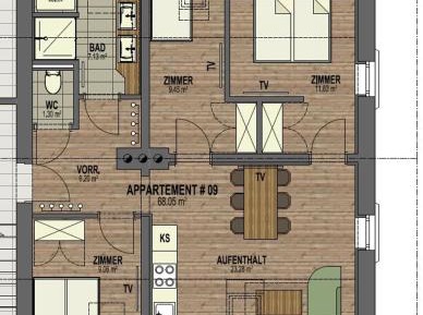 Three-Bedroom Apartment